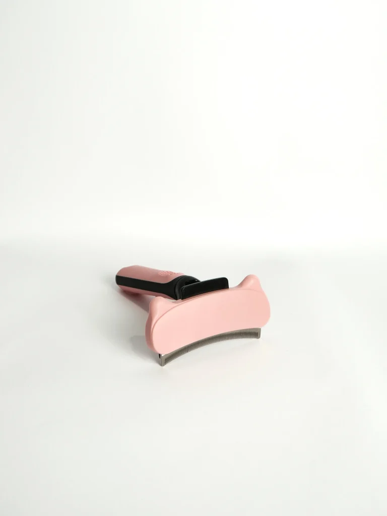 Self-Cleaning Pet Grooming Comb - Blush Pink