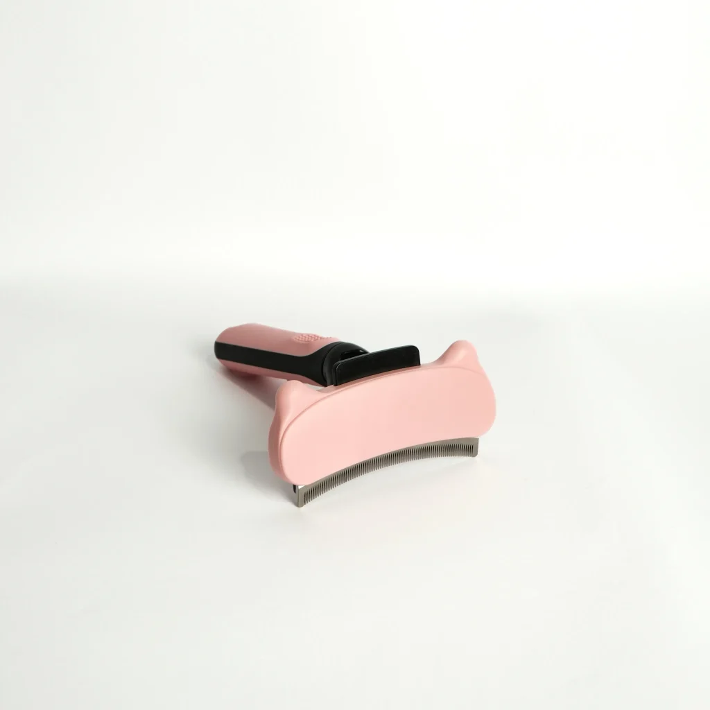 Self-Cleaning Pet Grooming Comb - Blush Pink