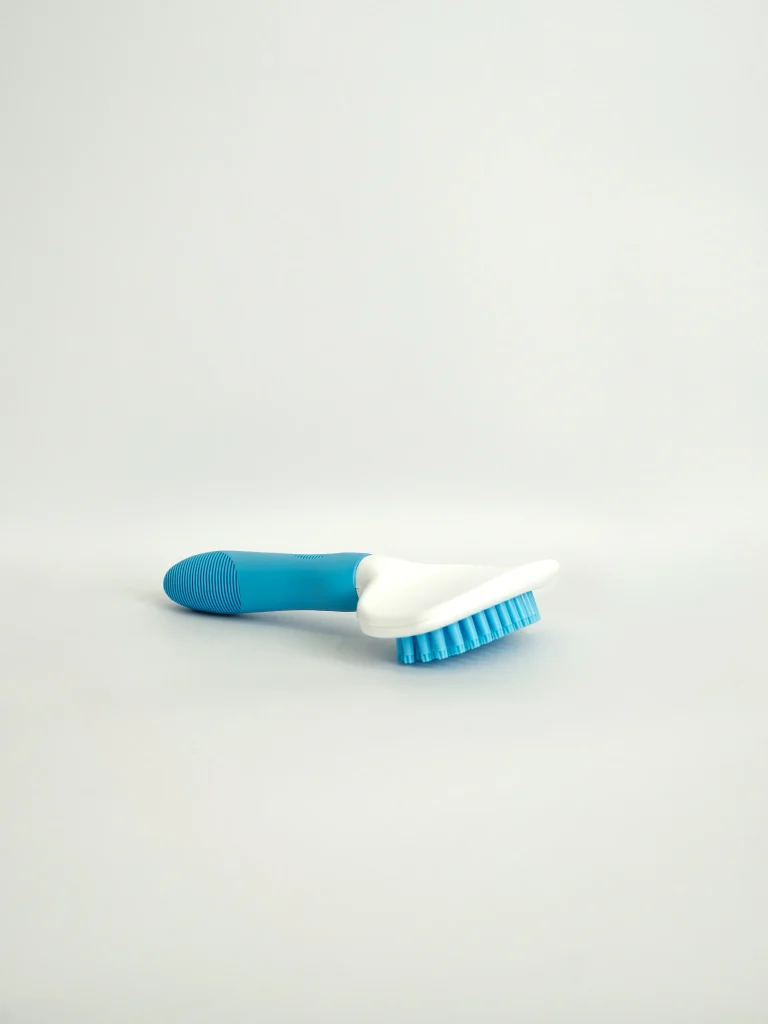 Silicone Dog & Cat Grooming Massage Brush - Blue