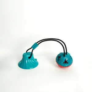 Durable Dog Chew and Feeder Toy in a vibrant color, designed for aggressive chewers and interactive play.