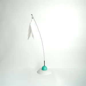 Self-Play Cat Feather Toy with Weighted Base